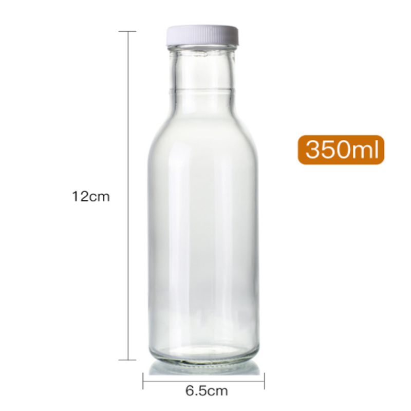 350ml 12oz Transparent Glass Bottle for Ketchup Tomato Sauce