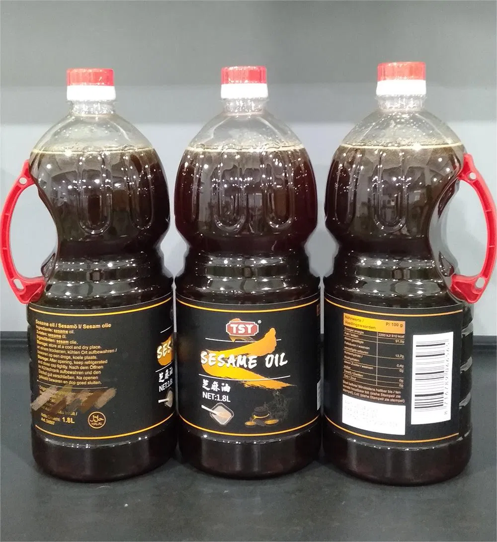 Wholesale Price1.8L Bulk Vegetarian Vagan Blended Cooking Edible Soybean Black Sesame Oil