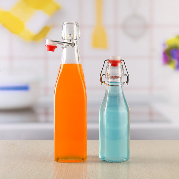 1000ml Glass Beverage Bottle with Swing Top Cap