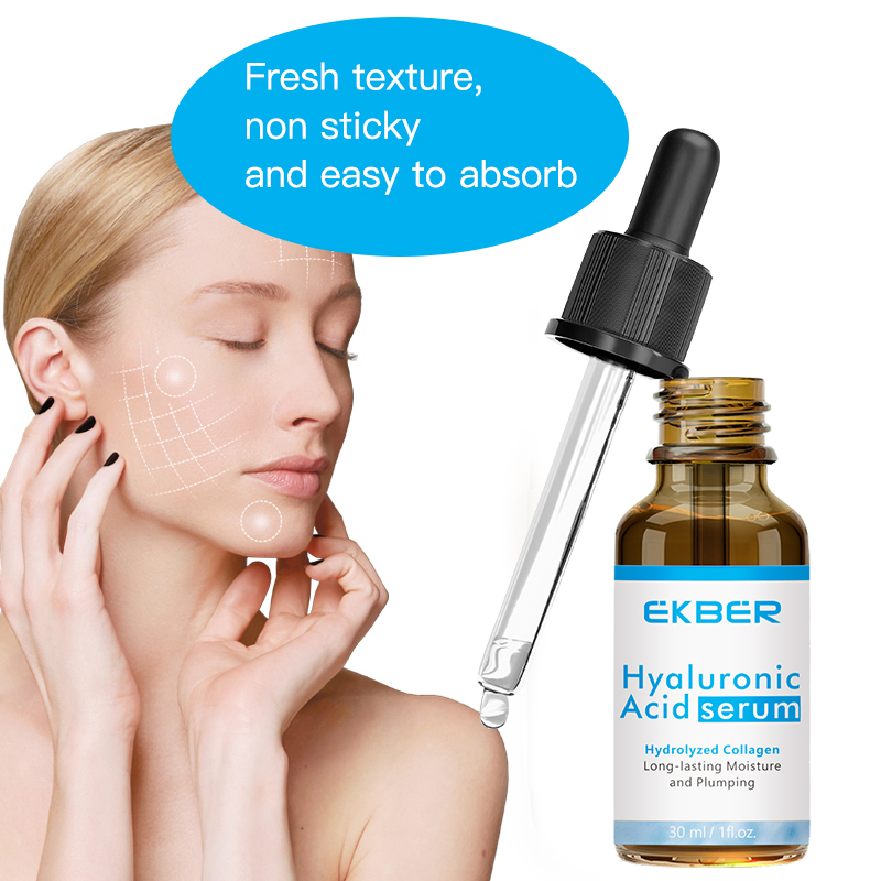 OEM Facial Serum Whitening Moisturizing Firming Fade Spots Ageless Hyaluronic Acid Serum Vitamin C Serum