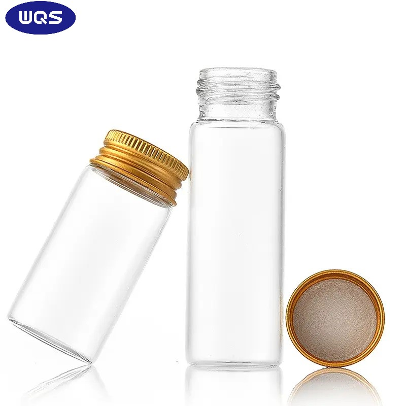 Wholesale High Borosilicate Transparent 400ml 500ml 600ml 750ml Coffee Bean Tea Wide Mouth Storage Glass Jars with Aluminum Lid