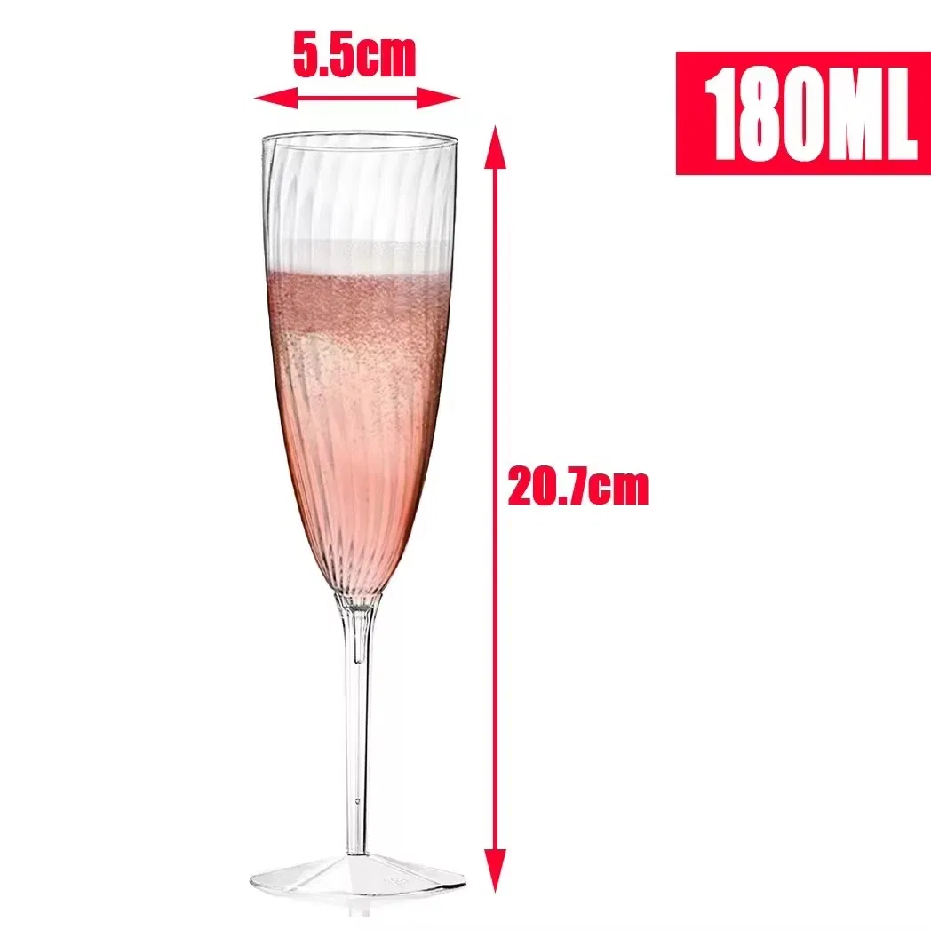 High Quality Clear Plastic Wine Glasses Disposable Wine Glass Champagne Wine