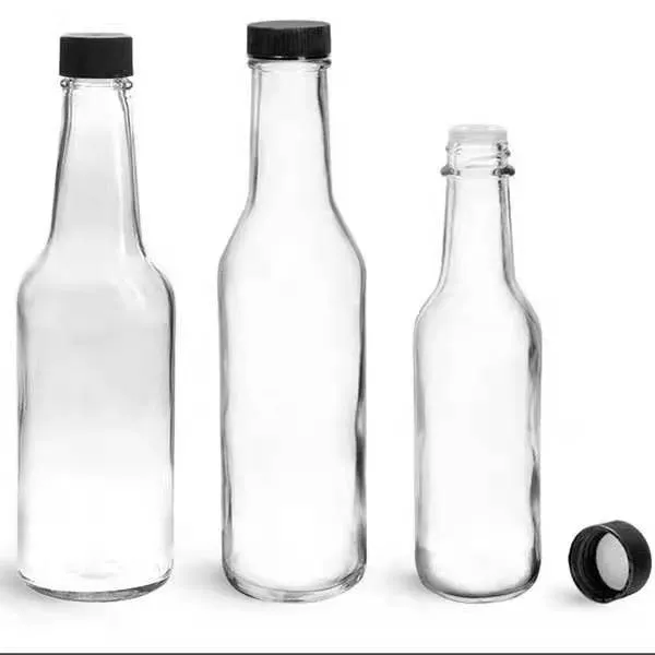 Glass Sauce Bottle View 1