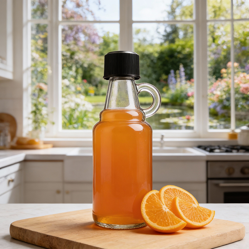 Mini 30ml Glass Wine Bottles with Lids Reusable Empty Alcohol Bottle Clear