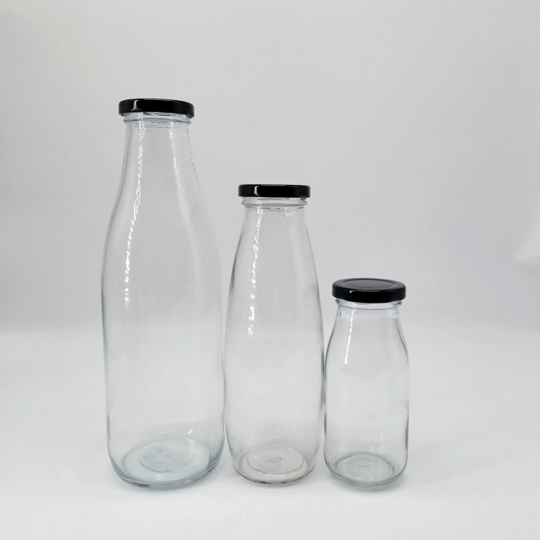 Custom 250ml 500ml 1000ml Juice Coffee Milk Bottle Water Bottle Dairy Glass Bottle with Lid