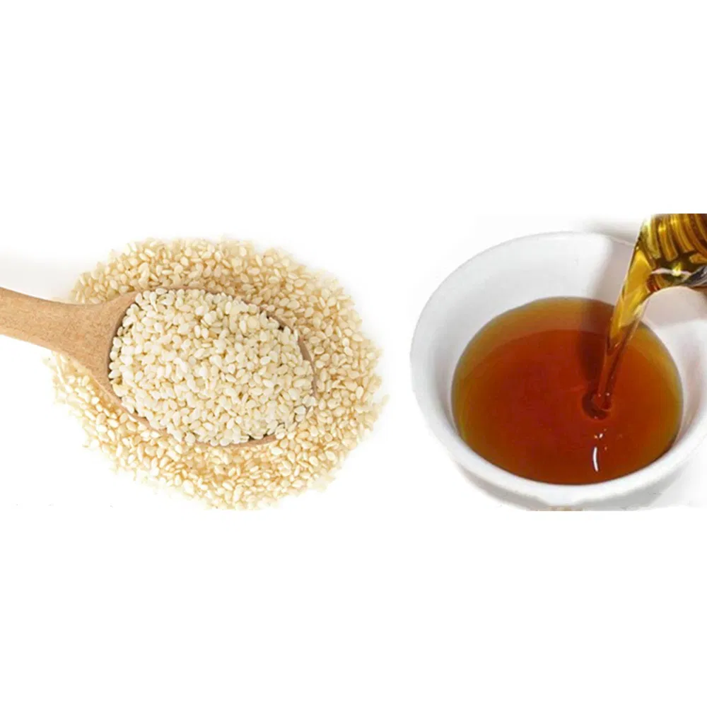 Traditional Sesame Oil/Edible Plant Oil 270ml in Square Green Color Glass Bottle for Peru Market