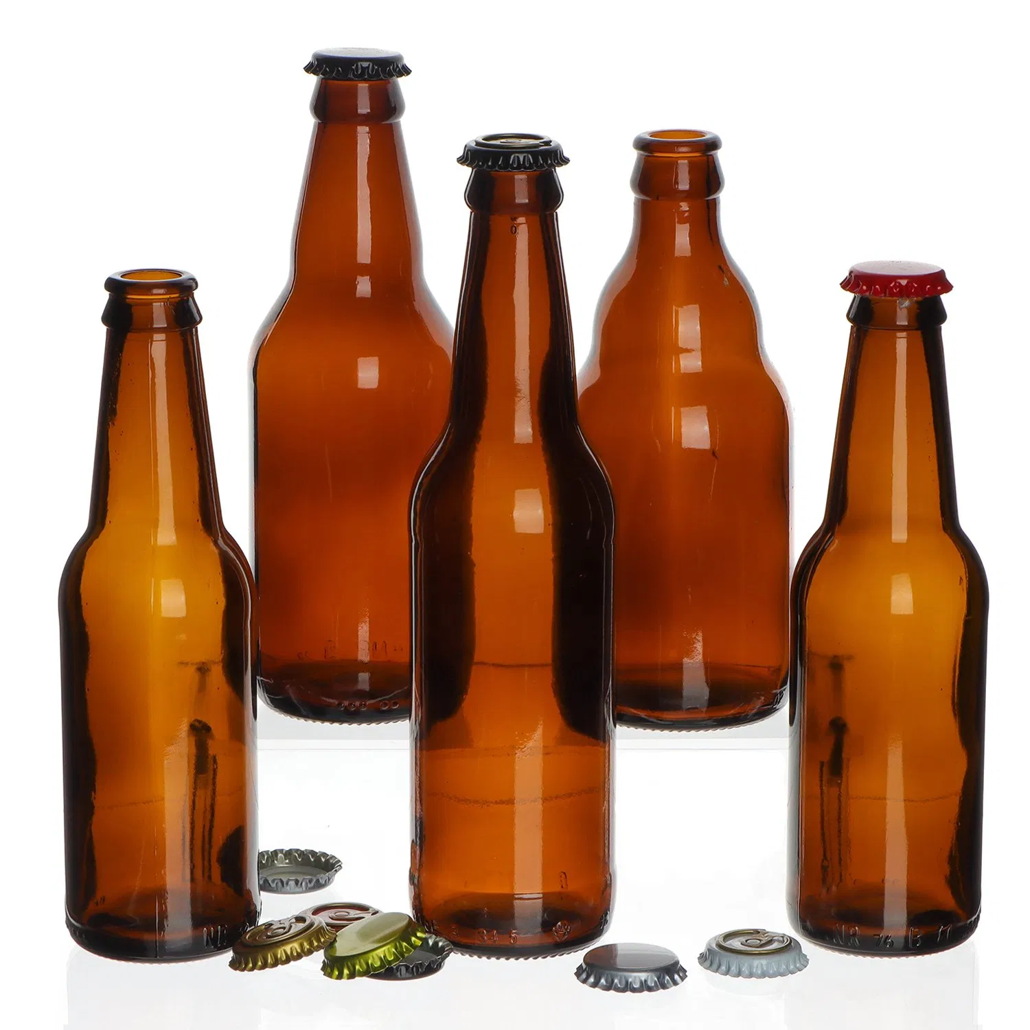 Wholesale Empty Amber Dark Brown Blue Beer Bottle 250 Ml 330 Ml 500 Ml 1000ml Beer Bottle Washing Filling and Capping Glass Beer Bottle Beer Bottle Opener
