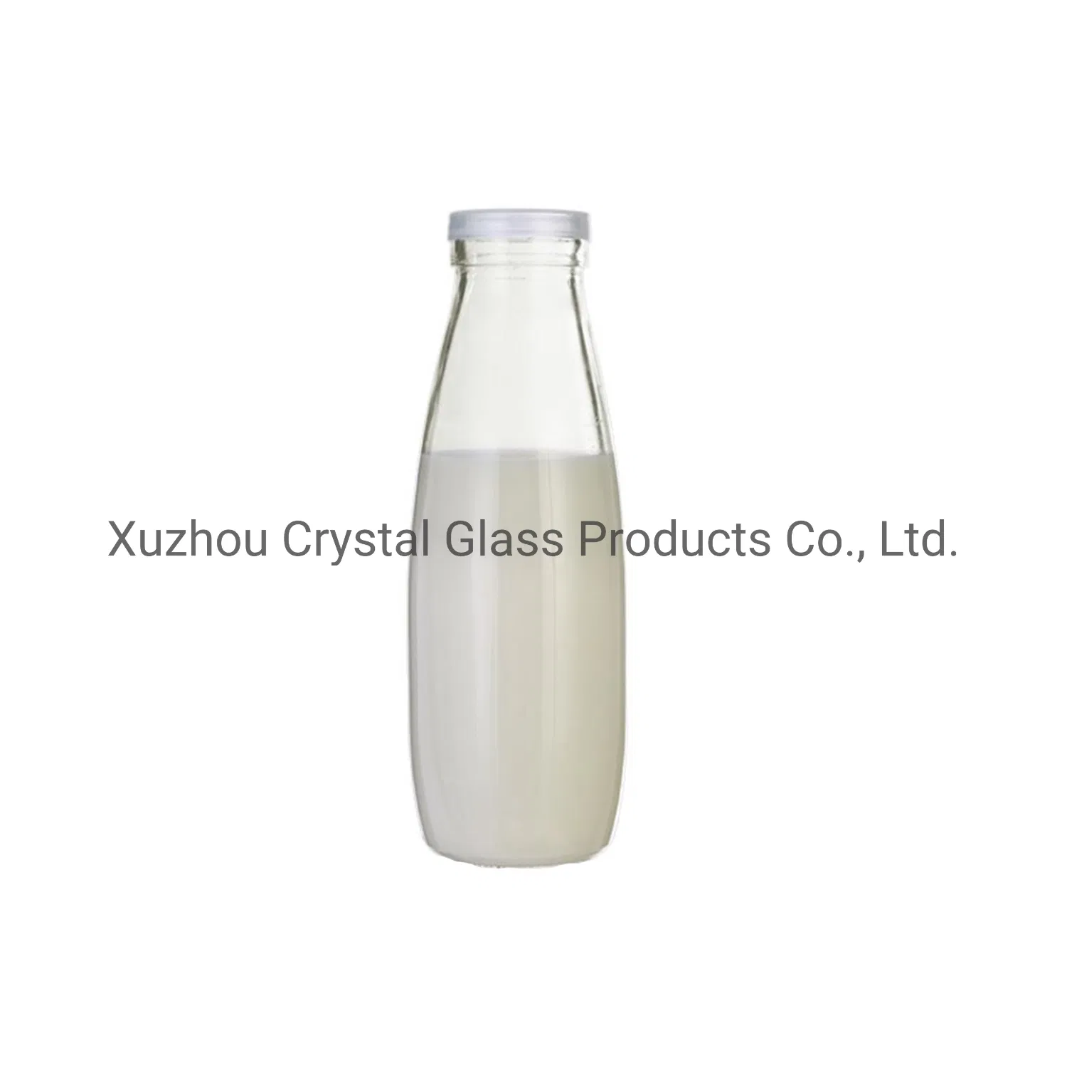 200ml Empty Beverage Juice Milk Glass Bottle with Plastic Cap