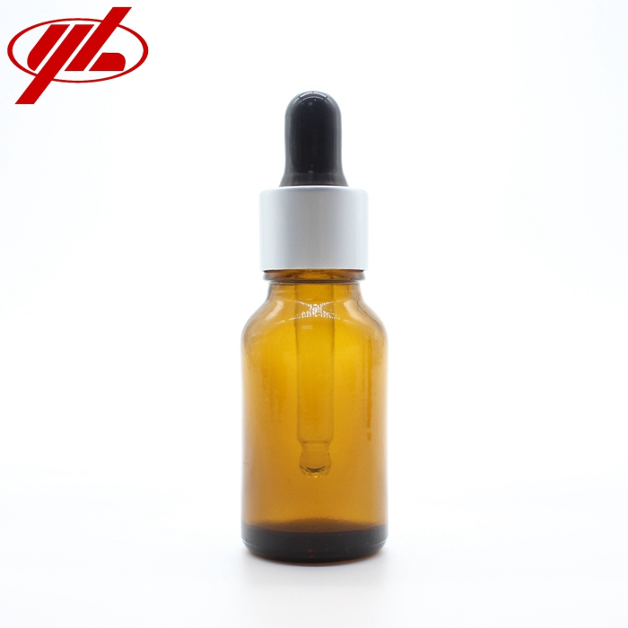 15ml Amber Glass Dropper Oil Essential Bottle with with 18mm Dropper Cap