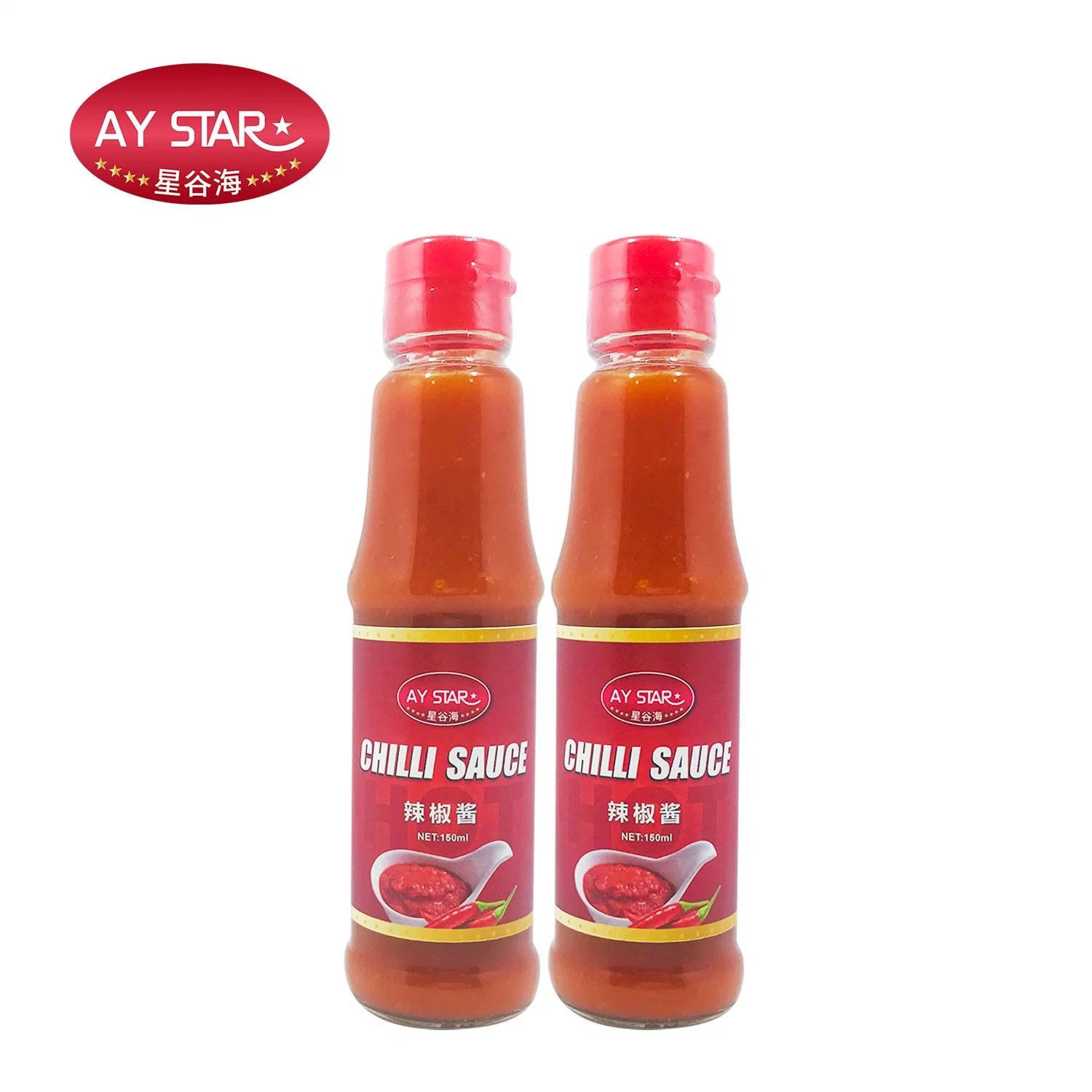 Chinese Manufacturer Free Sample Brc 150g Glass Bottle Spicy Chilli Sauce