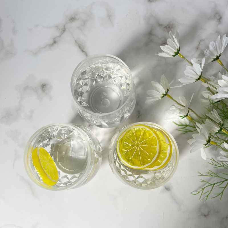 16oz Rhinestone Style Acrylic Whisky Glass Transparent Wine Cup