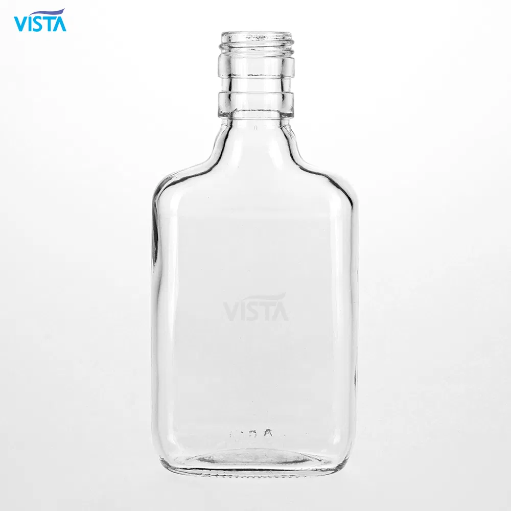 Wholesale 175ml 200ml 375ml Flask Ice Wine Glass Bottle Mineral Water Bottle Beverage Glass Bottle with Screw Cap.