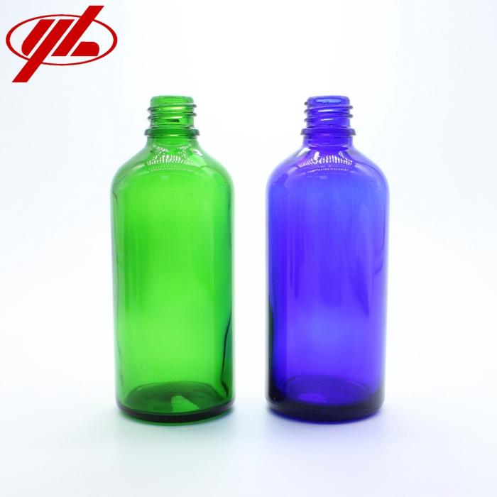 100ml Clear Amber Blue Green Cosmetic Essential Oil Dropper Glass Bottle