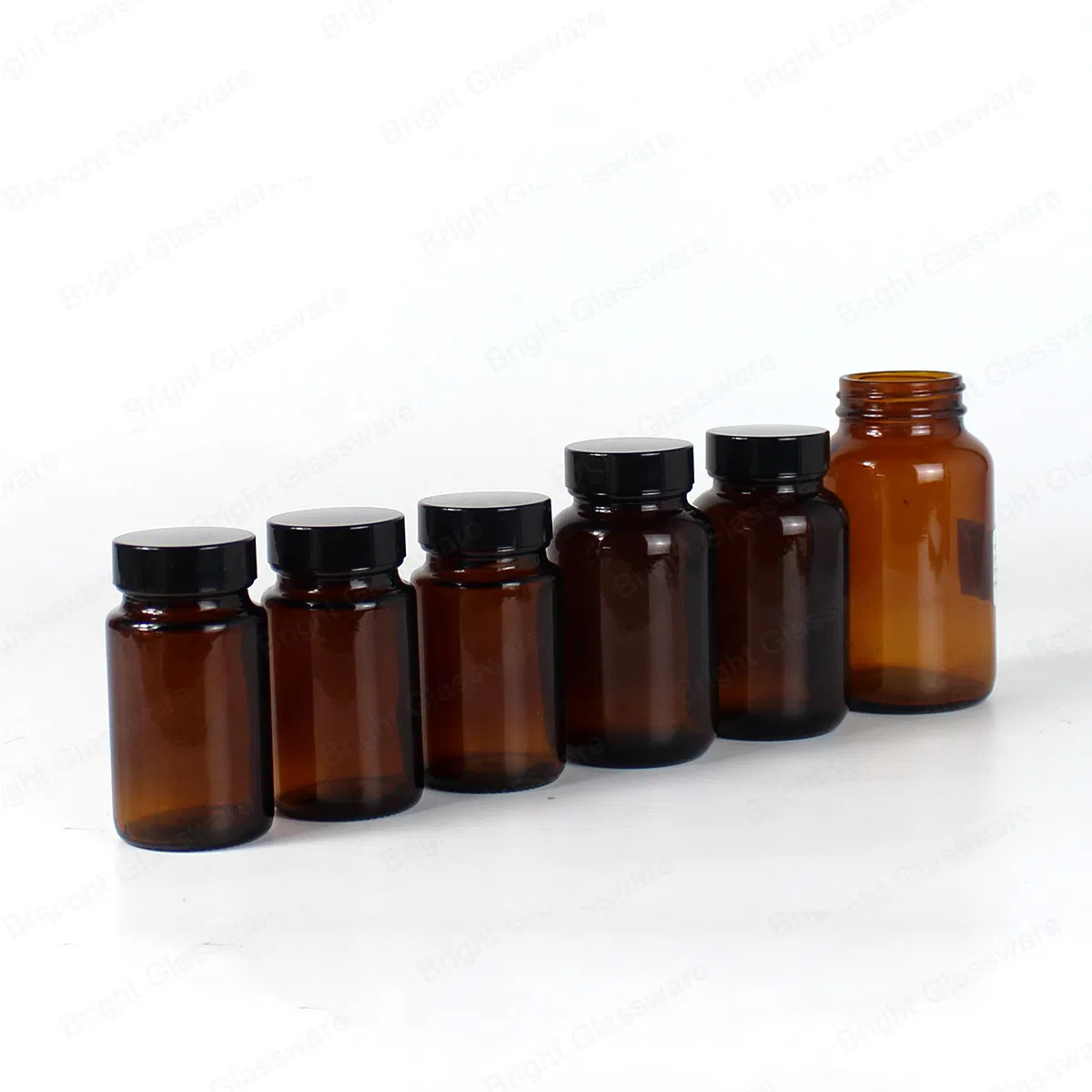 250ml 500ml Amber Glass Reagent Bottle with Screw Lid