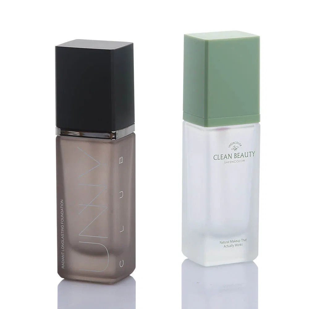 Factory Hot Selling 30ml Glass Foundation Lotion Bottle Popular Cosmetic Use