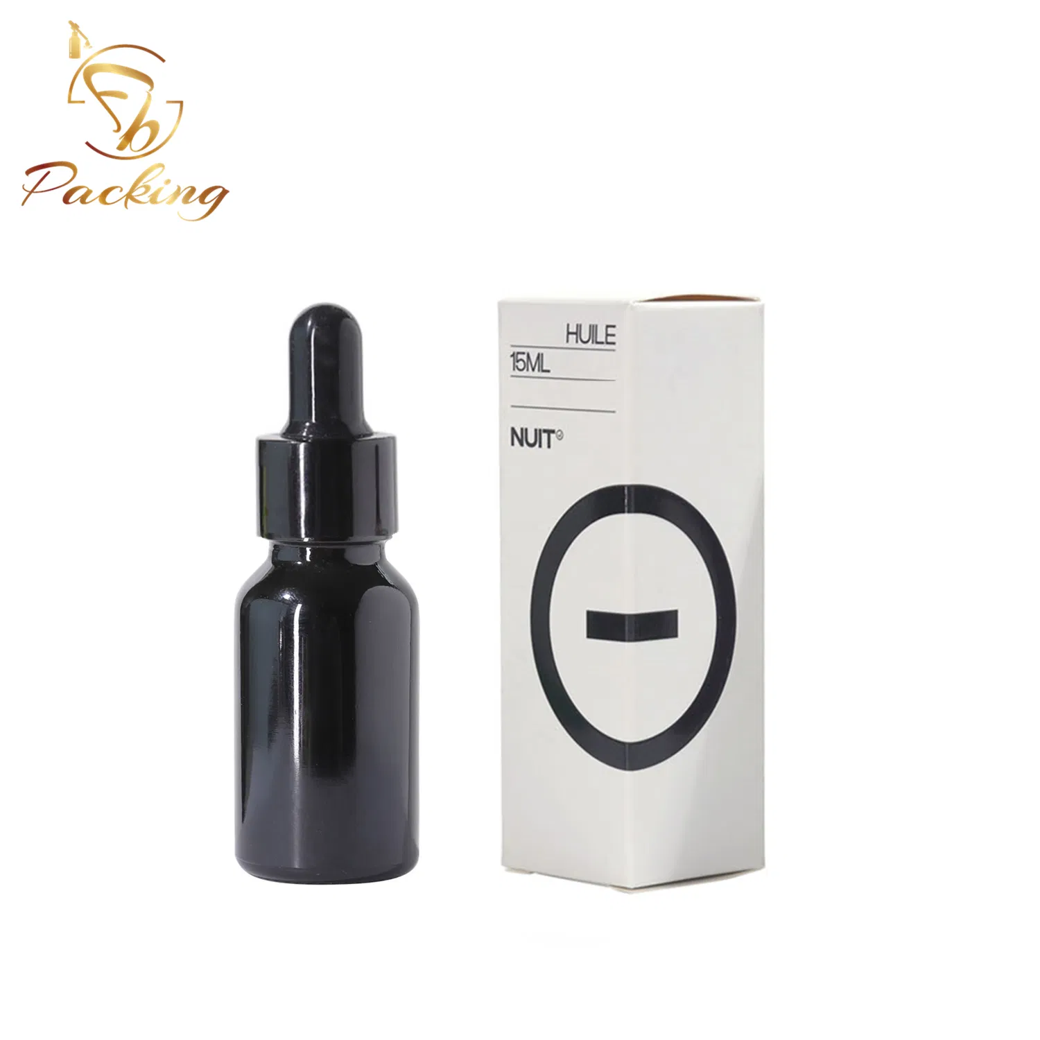Custom Colored High Quality 15 Ml Dropper Bottles and Packaging with Logo Printing