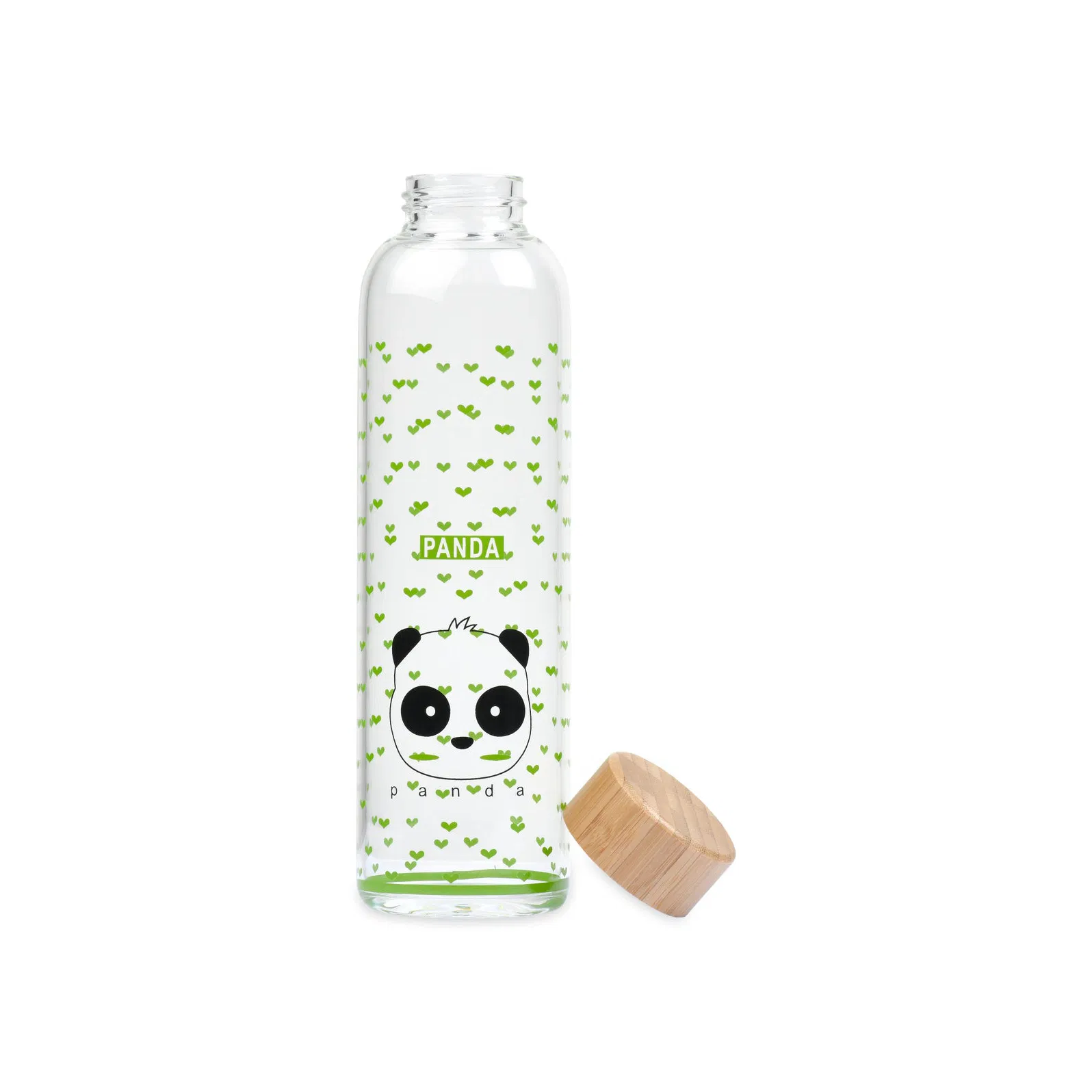 500ml Juice Beverages Glass Water Bottle with Bamboo/Stainless Steel Lid &amp; Sleeve 750ml 1L 300ml 14oz