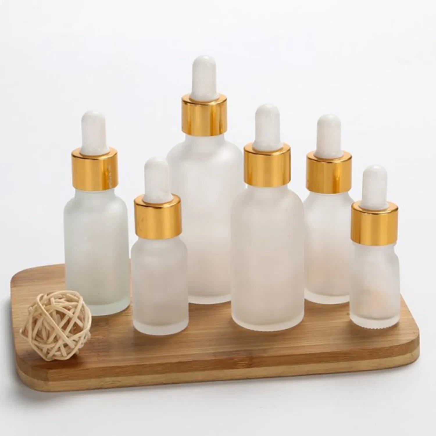 5ml 10ml 15ml 20ml 30ml 50ml 100ml Frosted Serum Glass Dropper Bottle