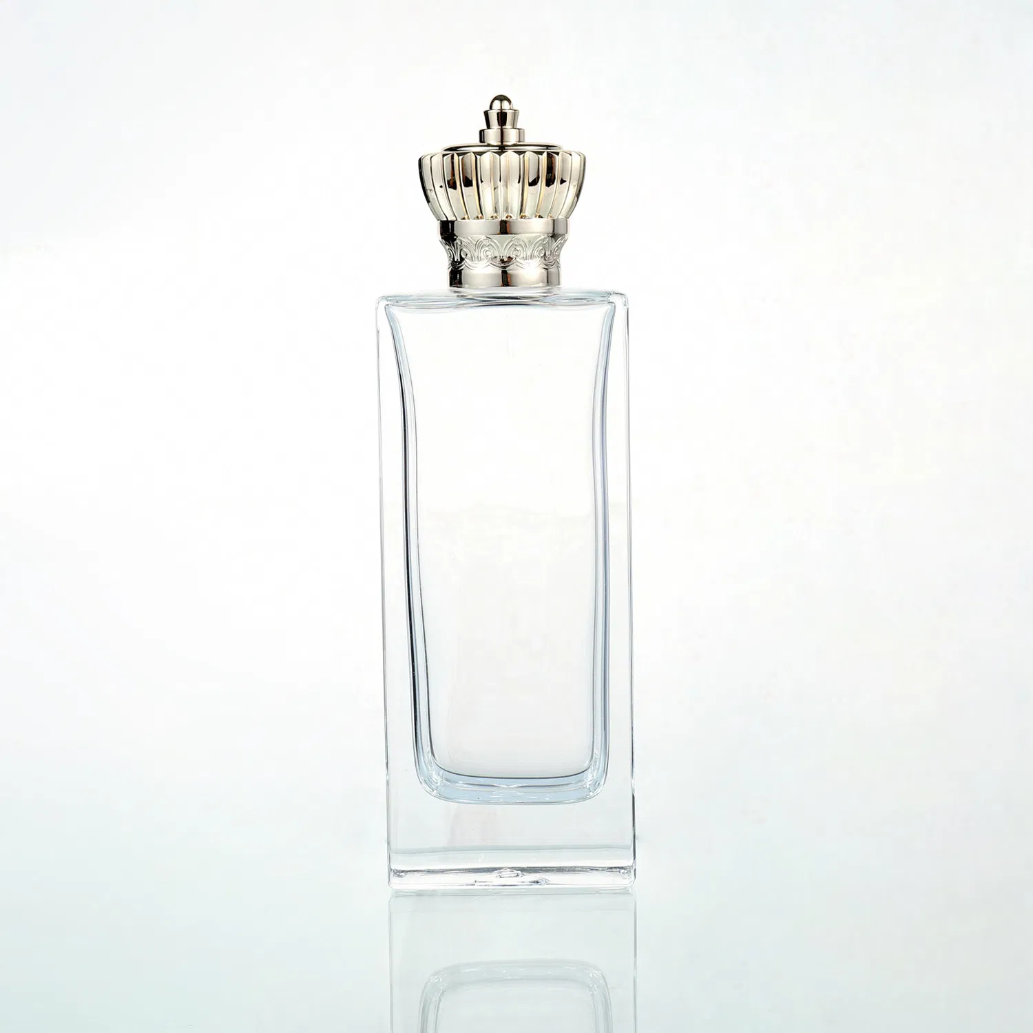 Factory Clear 30ml 50ml 100ml Crimp Perfume Glass Bottle Quality Thick Clamp Parfum Bottle
