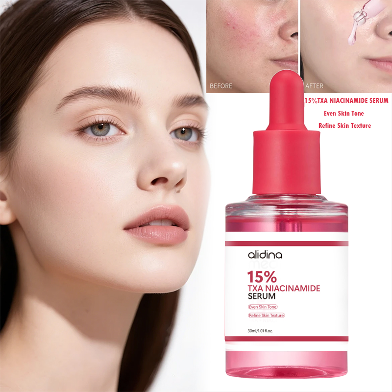 OEM 10% Niacinamide with 5% Txa Facial Serum for Glass Skin Care Clarifying Radiant Complexion Natural Color Niacinamide Serum