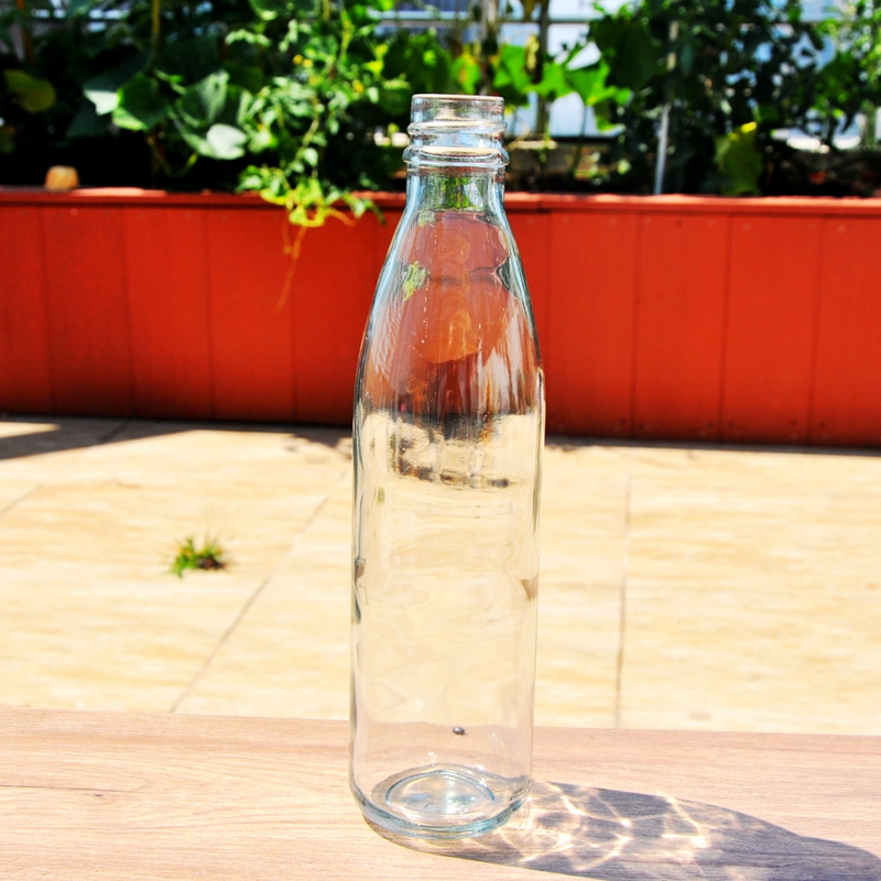 Soda Water Juice Beverage 1 L Clear Glass Bottle of Food Grade