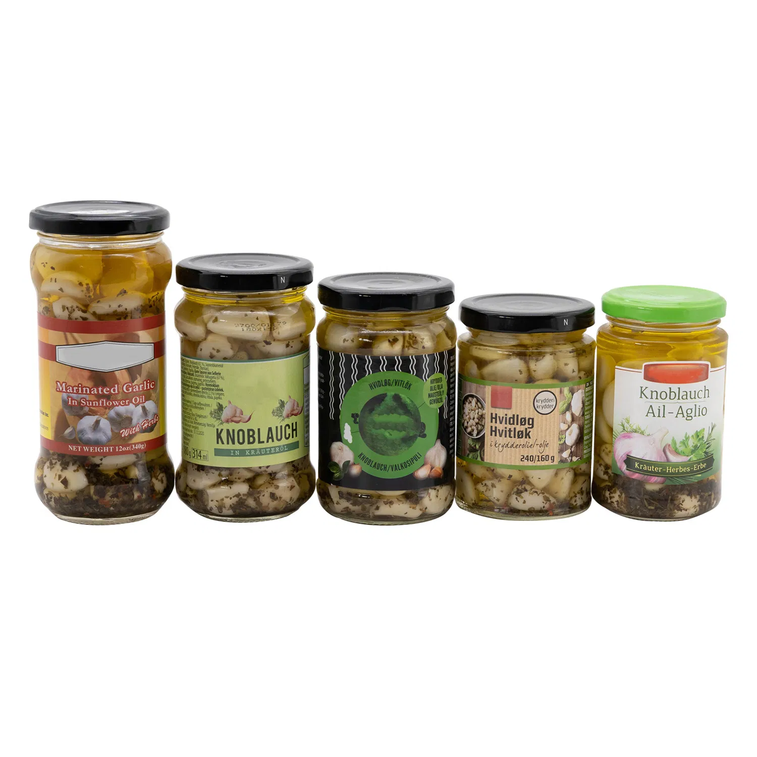 Marinated Garlic in Vinegar Pickled Garlic in Soy Sauce