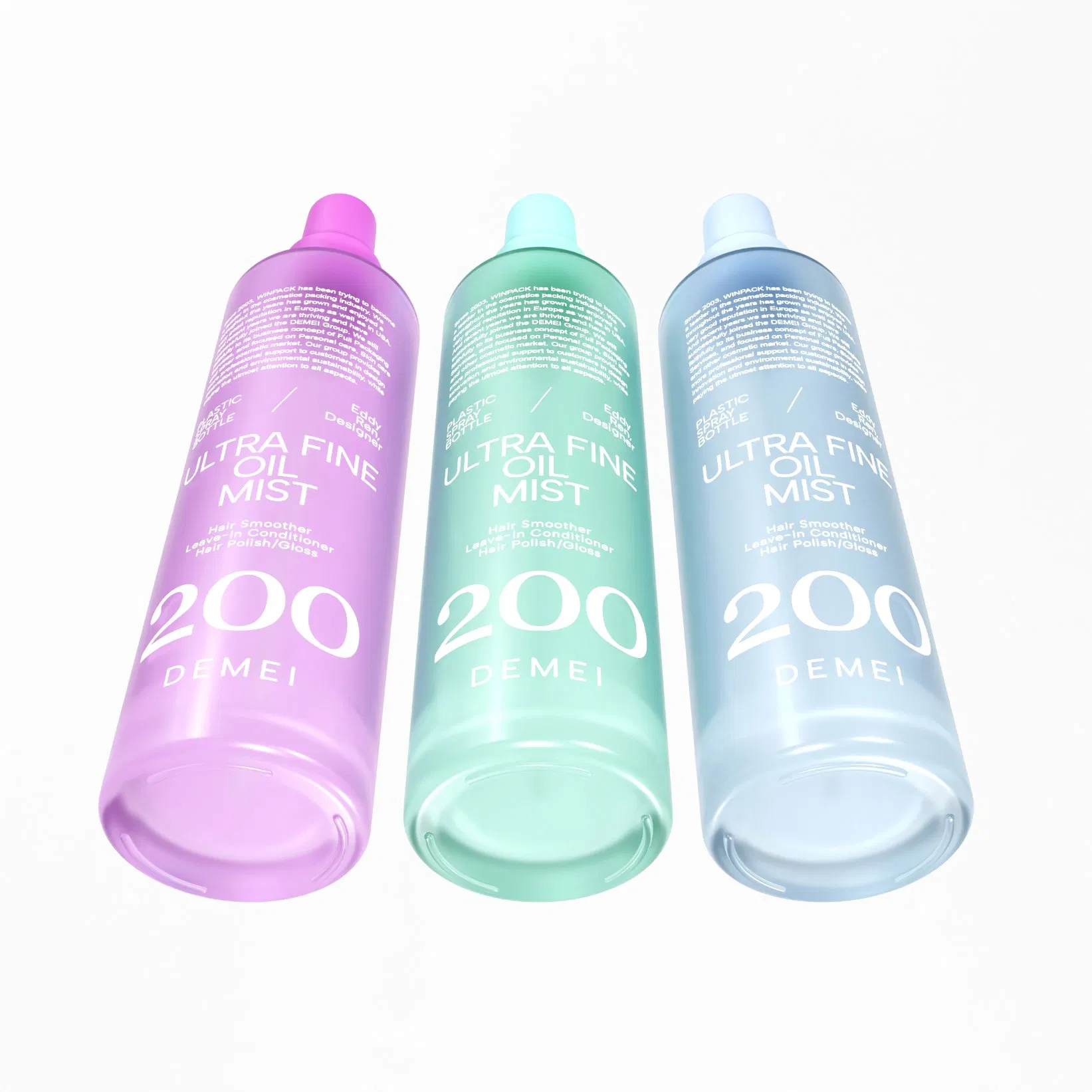 200ml 150ml 100ml 50ml 30ml Blue Pink Round Shoulder Glass Bottle with Lotion Pump/Sprayer Cosmetic Packaging Glass Bottles