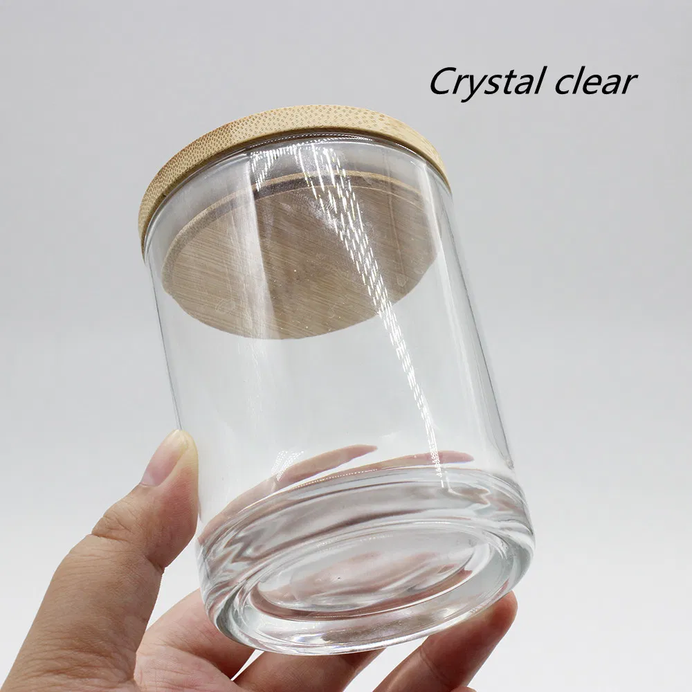 Candle Jar with Bamboo Lid