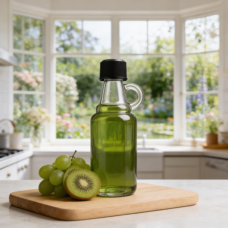 Mini 30ml Glass Wine Bottles with Lids Reusable Empty Alcohol Bottle Clear