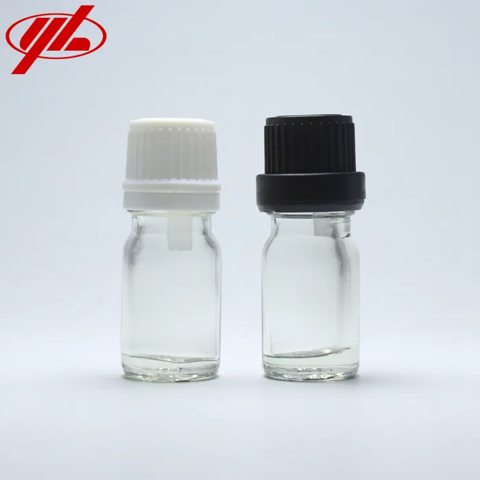 5ml Clear Cosmetic Essential Oil Dropper Glass Bottle Vial