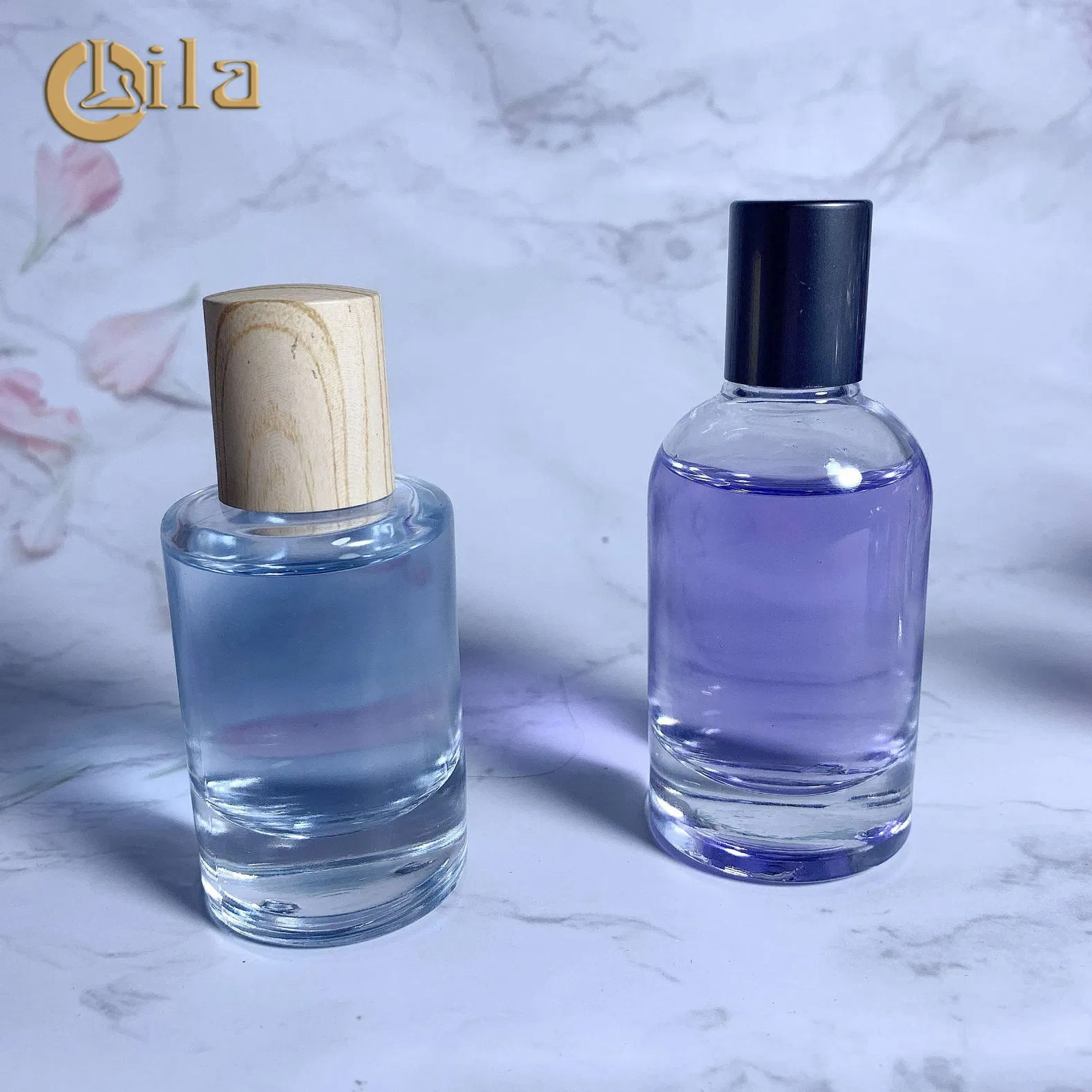 1/6free Sample Wholesale 30ml 50ml 100ml Clear Square Custom Spray Refillable Luxury Empty Glass Perfum