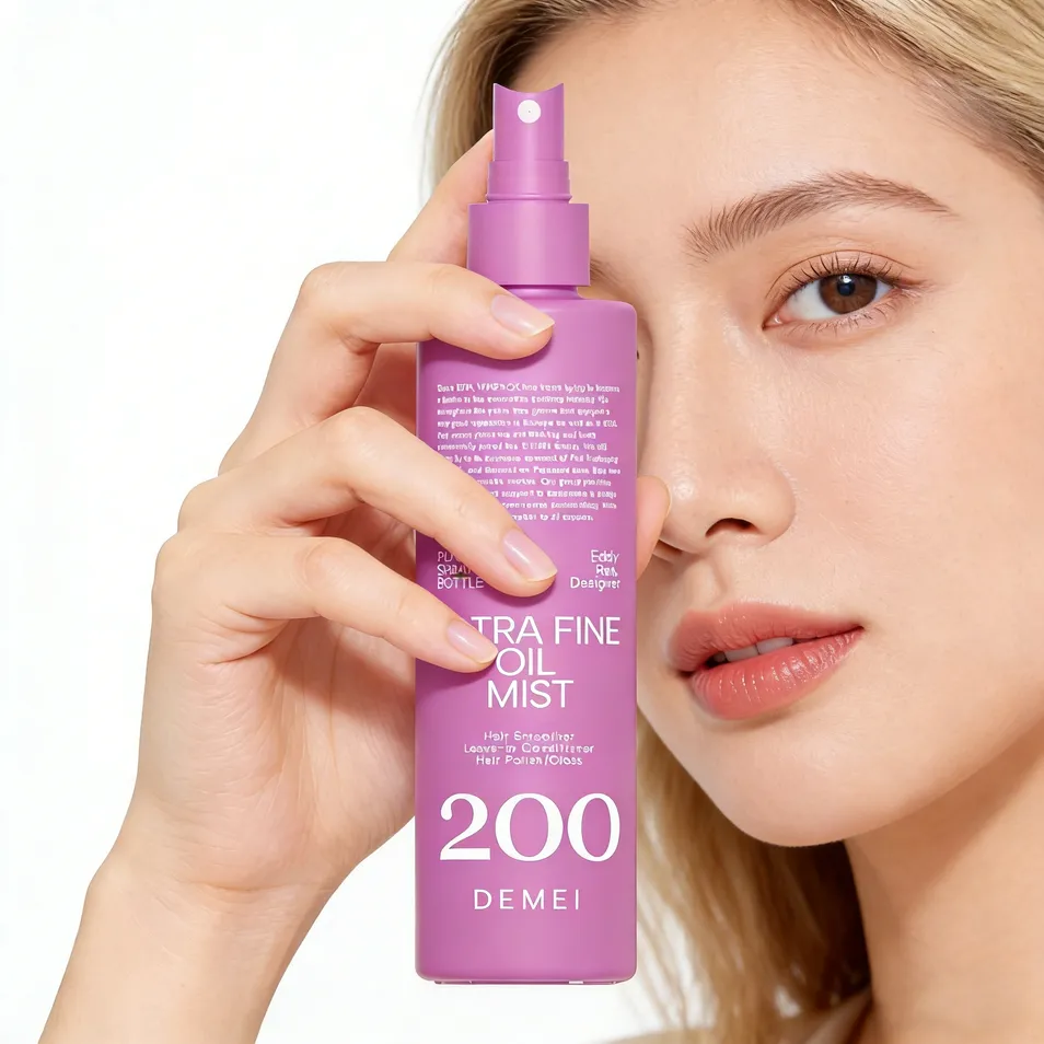 Round Shoulder Glass Bottle Blue Pink