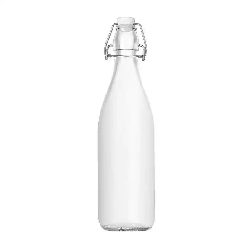 Premium 1000ml Food Grade Clear Glass Water Bottle