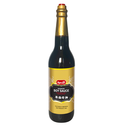 Dark Soy Sauce 500ml in Glass Bottle Naturally Brewed
