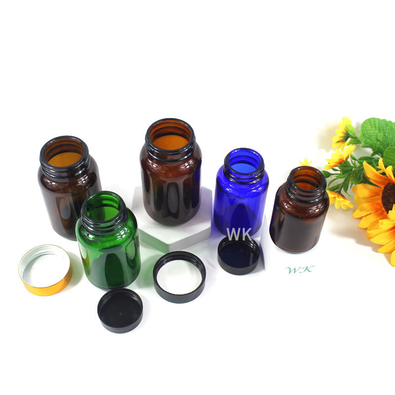 Custom Service 100ml 150ml 200ml 250ml Wide Mouth Glass Bottle for Medicine Chemical Reagent