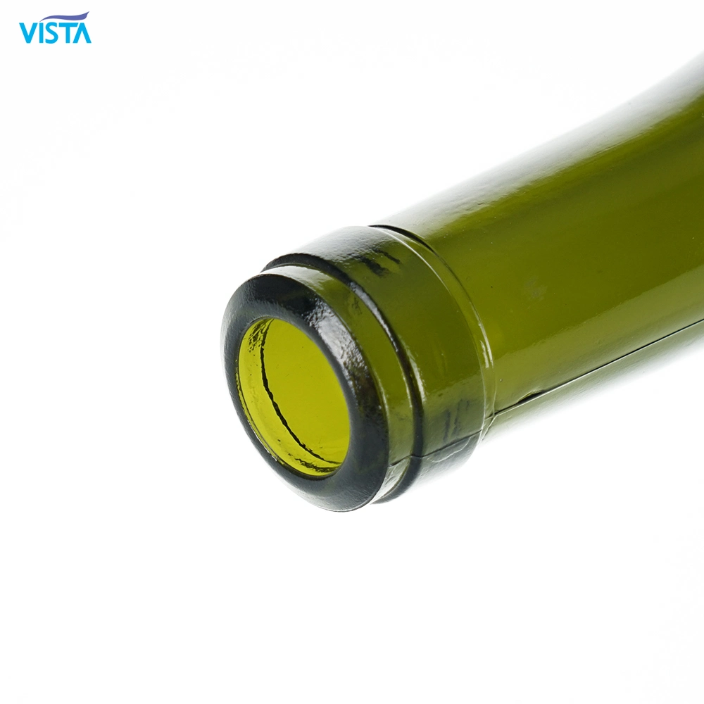 Factory Wholesale 750ml 750cl Olive Green Glass Wine Bottle Can Print Brown Dry Red Dark Green Red Wine Bottle