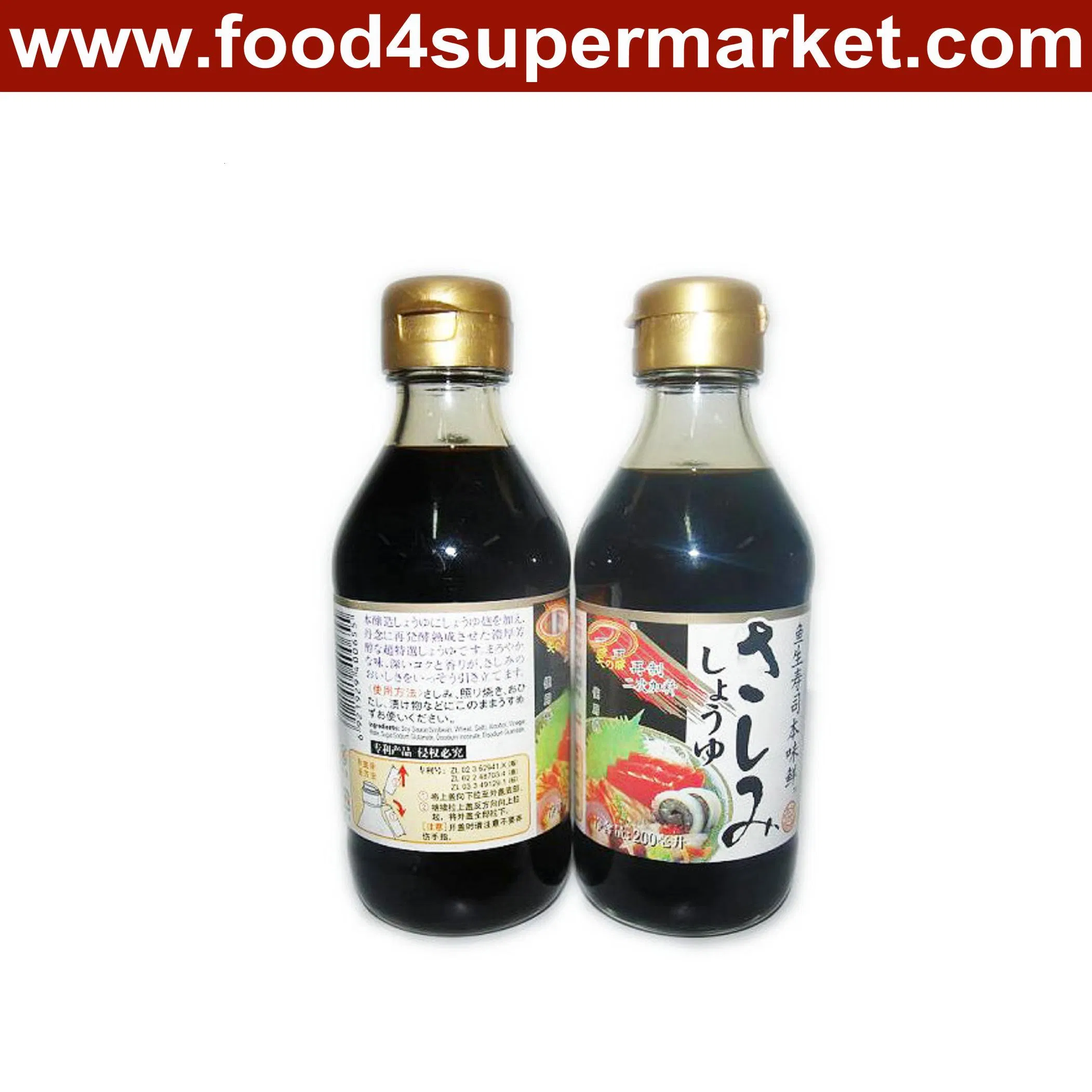 Naturally Brewed Japanese Soy Sauce in Glass and Pet Bottle