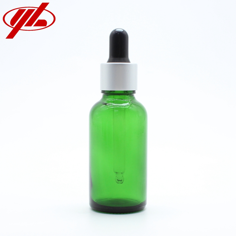30ml Green Color Essential Oil Soda Lime Dropper Glass Bottle Vial