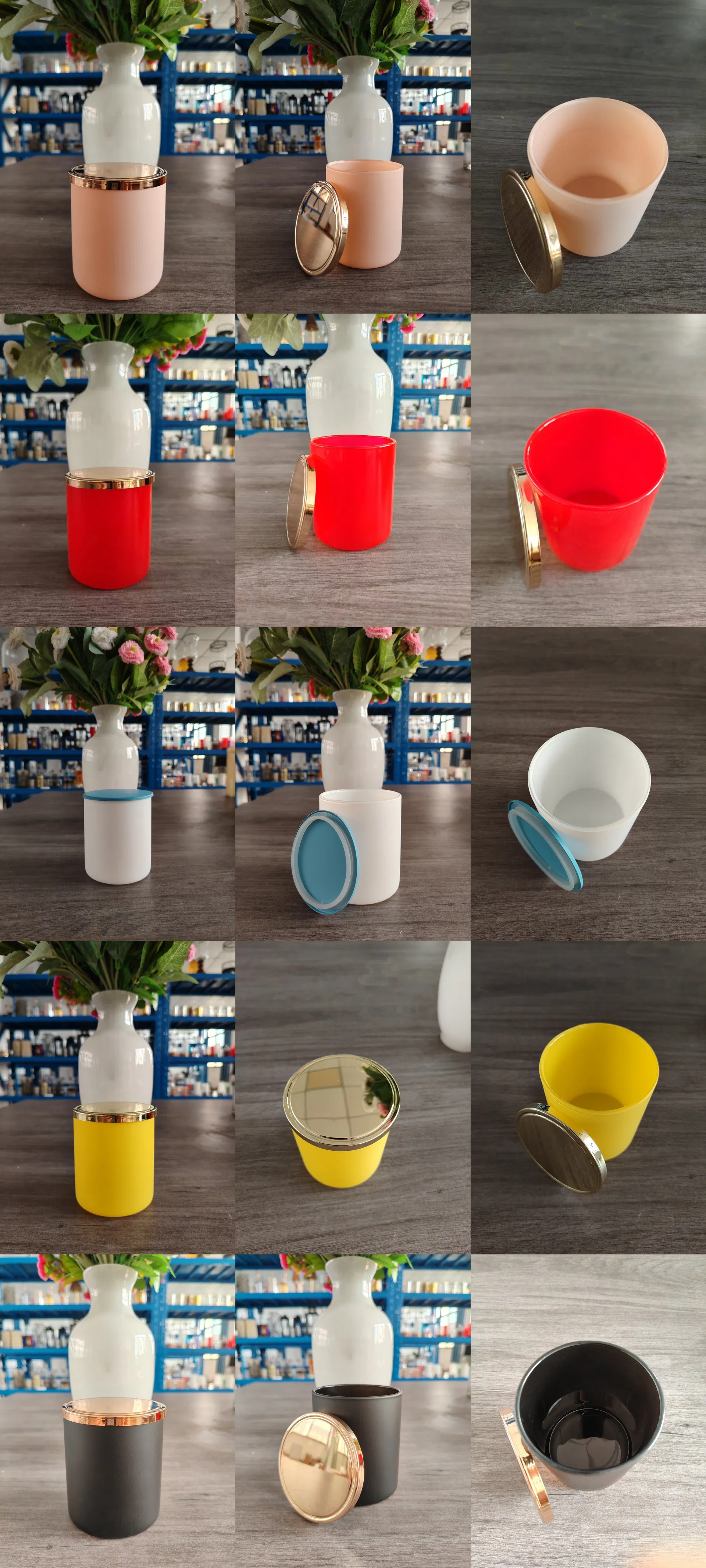 Clear Glass Candle Jar 9