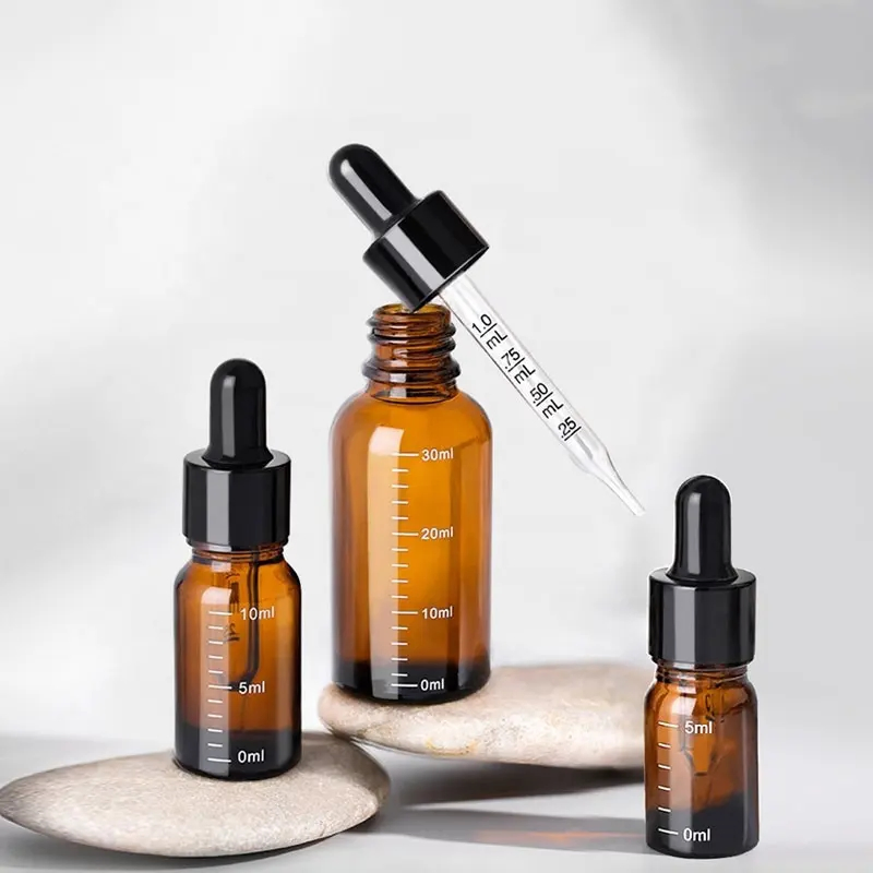 High - Quality Glass Dropper Bottles with Droppers for Essential Oils Bottle