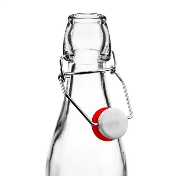 Clear Glass Swing Top Bottle 750ml Glass Beverage Bottle / Liquor Bottle / Beer Wine Bottle