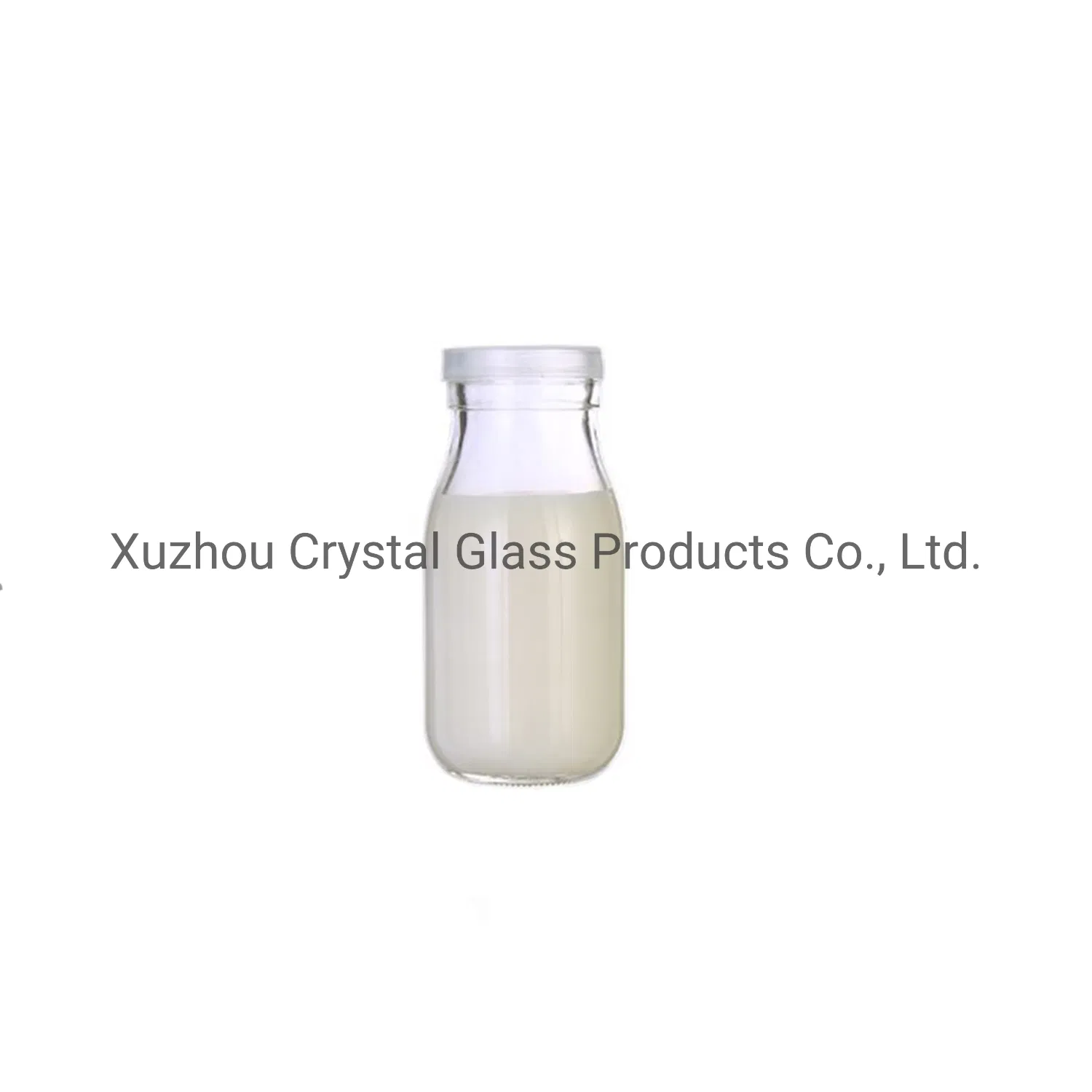 200ml Empty Beverage Juice Milk Glass Bottle with Plastic Cap