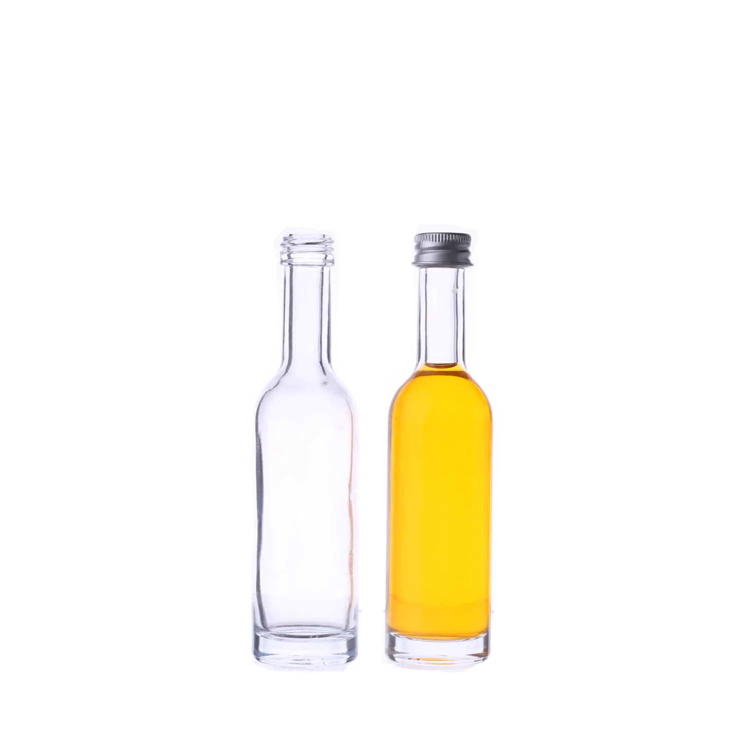 Recycled Cheap Price Round Wine Beverage Glass Liquor Bottle with Screw Cap