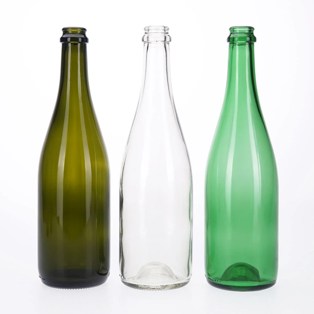 Factory Wholesale 750ml 750cl Olive Green Glass Wine Bottle Can Print Brown Dry Red Dark Green Red Wine Bottle