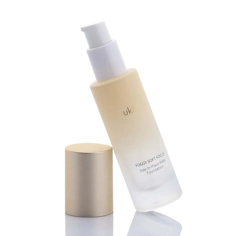 High End Cosmetic 30ml Glass Lotion Bottle with Pump Sprayer