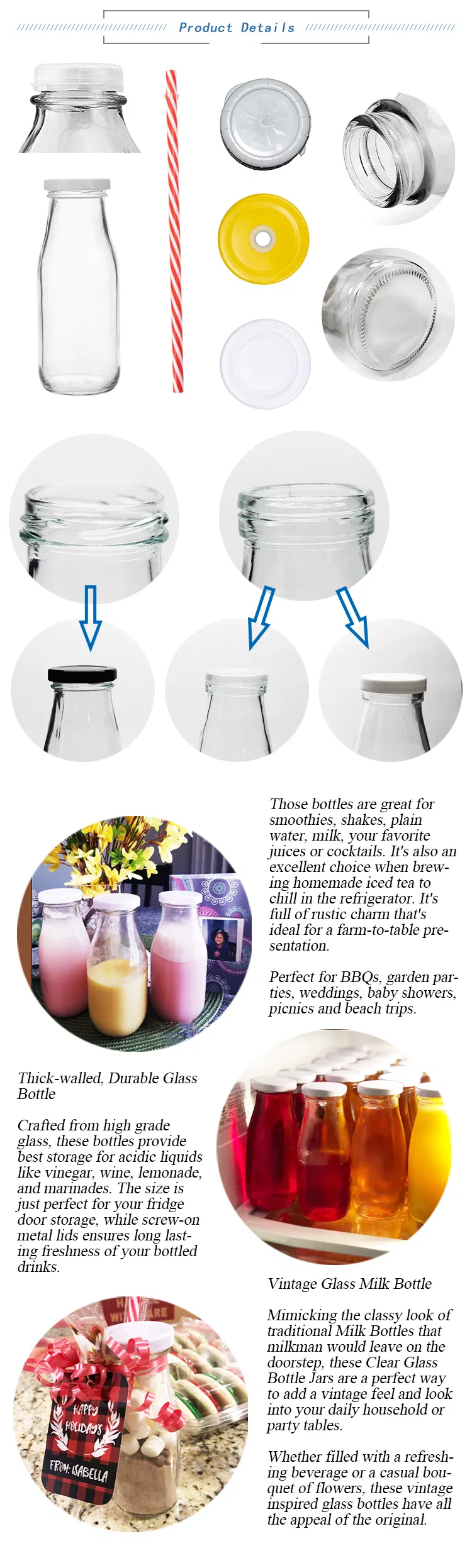 Glass Milk Bottle Details 3