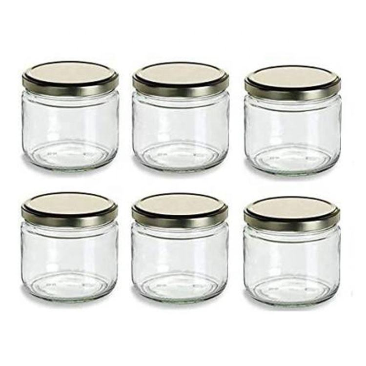 350ml Airtight Wide Food Storage Canister Empty Chili Sauce Coconut Oil Glass Bottle with Sealing Top Lid