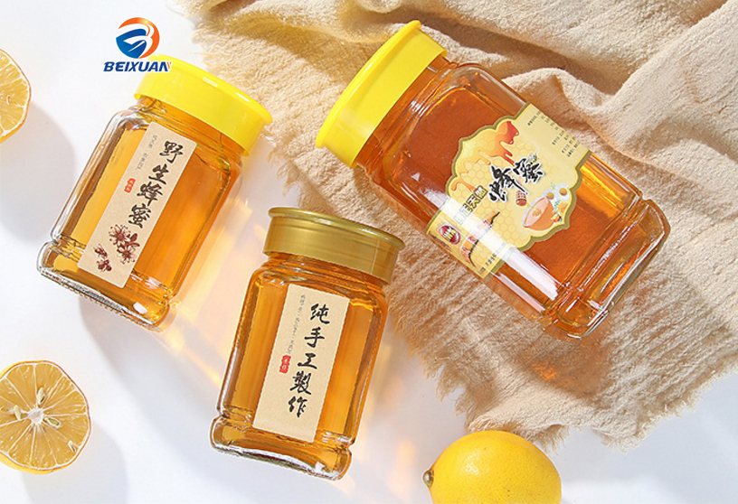 Hot Sell Wholesale 375ml 12.5oz Octagonal Honey Glass Bottlle