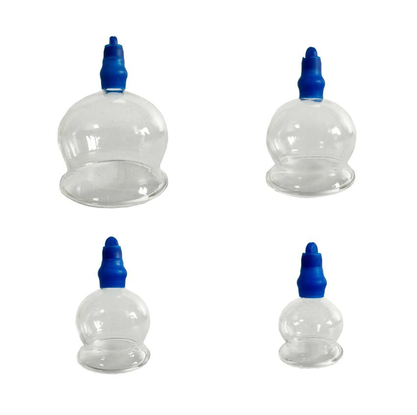 Small Mouth Glass Vacuum Cellulite Suction Cupping for Chinese Medicine Glass Cupping Therapy