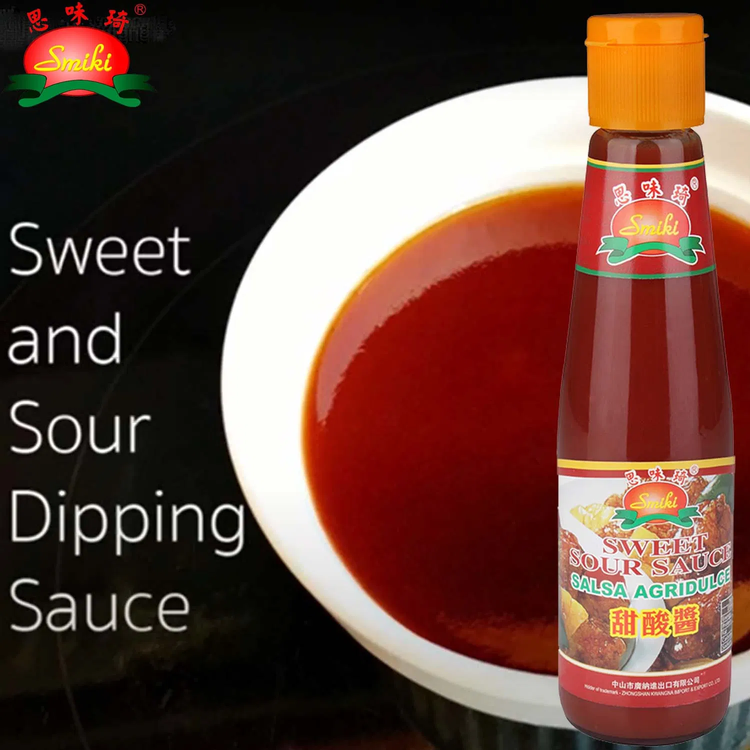 Kwangna Sweet Sour Sauce with 280gx24 Glass Bottles Per Carton Packing